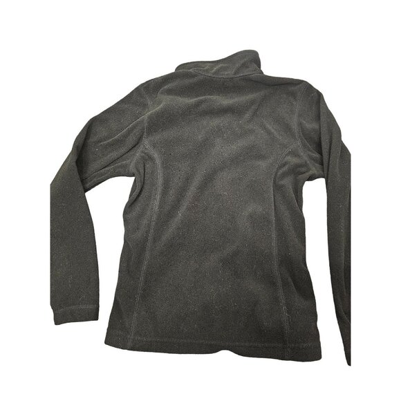 Lands End Kids Size L 12 Black Fleece Half-Zip Pullover School Fall Basic Preppy - Picture 4 of 4